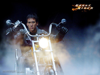 Man riding motorcycle handlebar light - movie scene free wallpaper