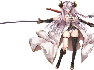 Woman horns sword dress skirt - a skirt free wallpaper