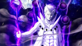 White hair male purple energy - a purple object free wallpaper