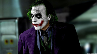 Joker man dark room green 2 - the joker free wallpaper