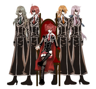 Anime characters red chair white - a red chair free wallpaper