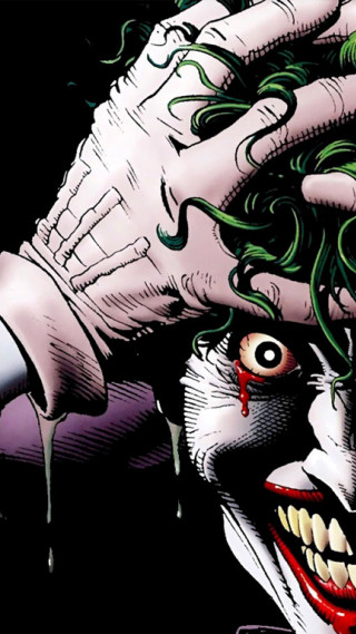 Joker closeup knife blood dripping - brian bolland free wallpaper