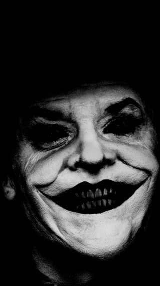 Creepy smile man hat blackwhite - a creepy smile free wallpaper