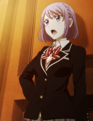 Pink haired woman door portrait - a door free wallpaper for mobile