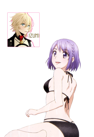 Woman black white purple hair - shirt free wallpaper for mobile