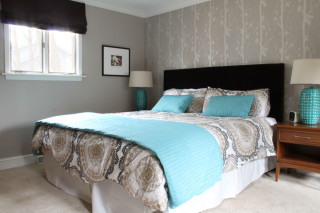 Blue blanket bed window nightstand - a room free wallpaper for desktop