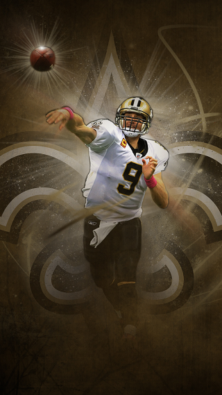 Football player throwing ball graphic - visual art free wallpaper for mobile