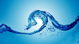 Blue wave sun background blue - a sun in the background free wallpaper