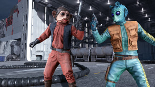 Cartoon characters space station large - solo free wallpaper