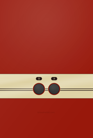 Red wall black buttons white - clean free wallpaper for mobile