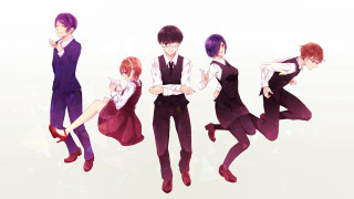 Anime characters formal clothing ties - different pose free wallpaper