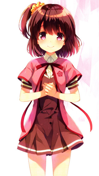 Girl short dress bow hair 2 - her hip free wallpaper for mobile