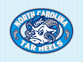 North carolina tar heels logo - a white stripe free wallpaper for desktop