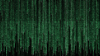 Green background numbers black background 4 - cybernetic free wallpaper for desktop