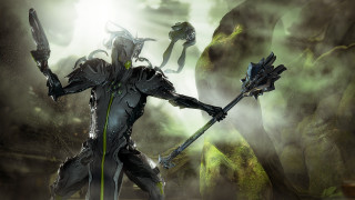 Futuristic man suit sword ball - warframe armor free wallpaper