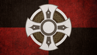 Cross pattern red black background - romanesque free wallpaper for desktop