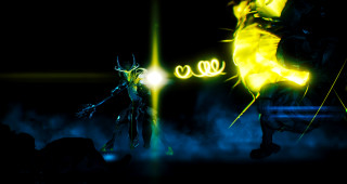 Man firehydrant neon hologram energy - a neon light free wallpaper