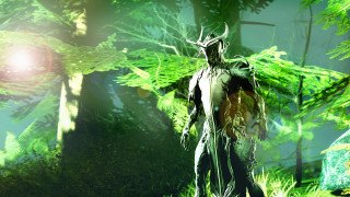 Man forest giant green creature - warframe armor free wallpaper