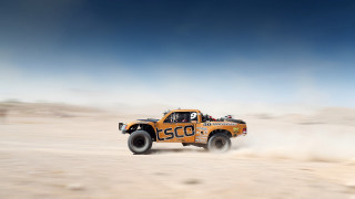 Truck desert sunny day dust - a truck driving free wallpaper
