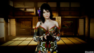 Woman kimono camera wooden floor - a woman in a kimono free wallpaper