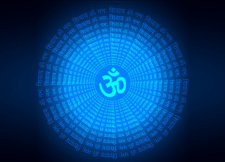 Blue black om shan sacred - sacred free wallpaper