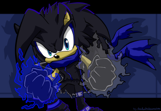 Cartoon character blue black outfit - mask free wallpaper