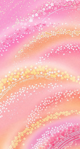 Pink yellow swirl stars rainbow - swirl free wallpaper for mobile