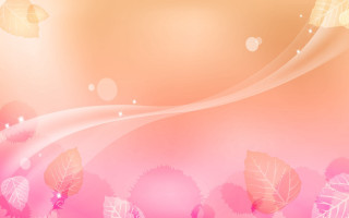 Pink yellow background leaves bubbles 2 - pink background free wallpaper