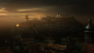 Castle hill sunset dark sky - a dark sky in the background free wallpaper