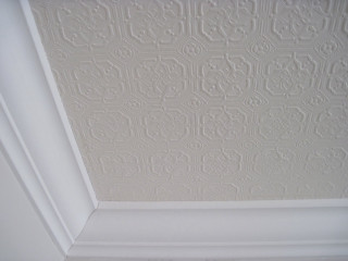 Ceiling white tile fan corner - a ceiling free wallpaper