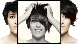 Woman short hair white shirt 3 - headshot free wallpaper