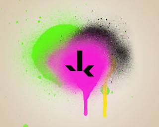 Pink green liquid drop k - liquid free wallpaper