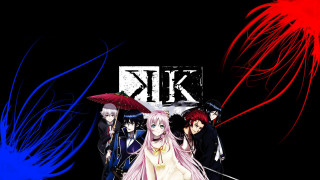 Anime umbrella feathers black background - poster art free wallpaper