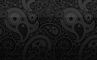 Black white paisley pattern intricate - op art free wallpaper for desktop