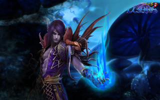 Woman holding blue object blue - a blue object free wallpaper