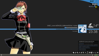 Anime character blackbackground redwhite shirt - rtx free wallpaper for desktop