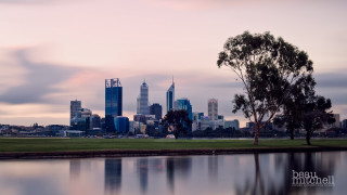 City lake tree pinksky bridge - albert namatjira free wallpaper