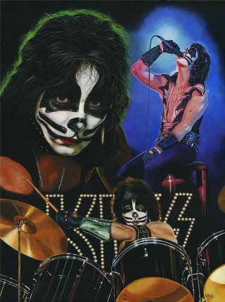 Man facepaint drummer mask shockart - free aesthetic wallpaper