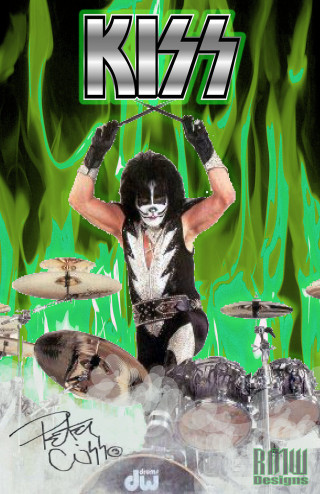 Man black white drum kit - flame free wallpaper for mobile