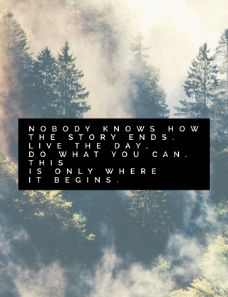 Forest quote image beautiful nature - free aesthetic wallpaper for mobile