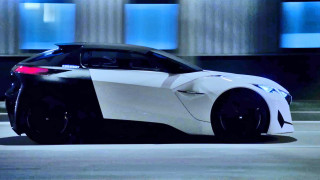 White black car street tall - a street next free wallpaper