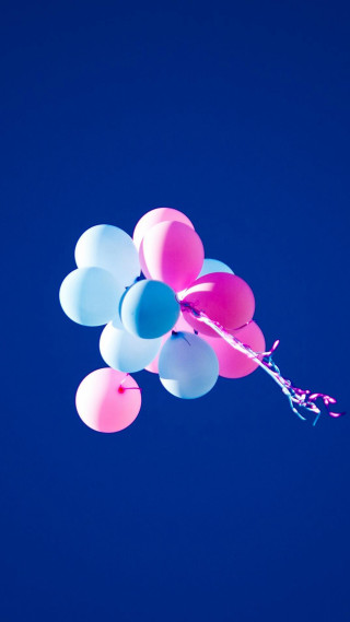 Balloons floating in the air - a bunch of balloons free wallpaper for mobile