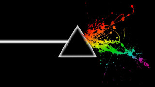 Dark side moon paint splatters 2 - a dark side of the moon free wallpaper