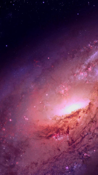 Large spiral galaxy bright center 3 - galaxy free wallpaper for mobile
