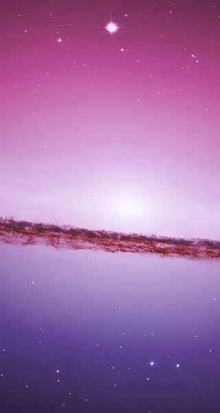 Purple sky stars nebula moon - cosmo alexander free wallpaper for mobile