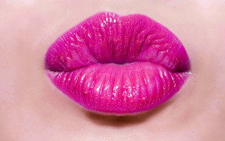 Close up pink lip background - a pink lip free wallpaper