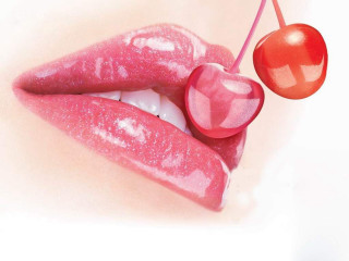 Cherry hook woman lips cherry - a cherry free wallpaper