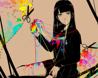 Woman bench colorful object butterfly - a bench holding free wallpaper