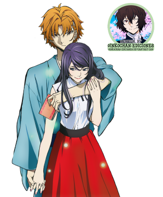 Anime couple hugging black background 2 - neoromanticism free wallpaper for mobile