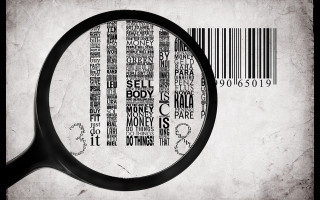 Magnifying glass bar code wall - magnifying free wallpaper